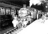 View of the last passenger train to leave Rugby (Midland) for Leamington Avenue on 13th June 1959