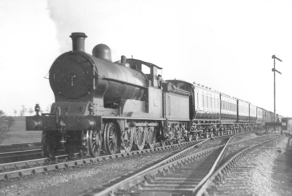 Shilton Station: LNWR 4-6-0 No 1703 'Northumberlandshire', an ...