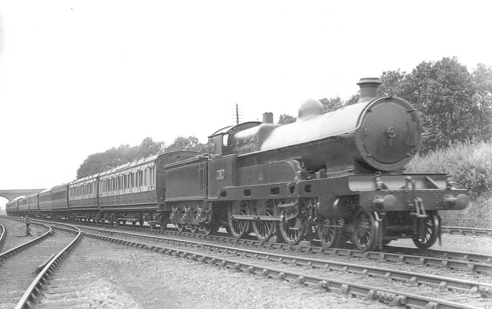 Shilton Station: LNWR 4-6-0 No 23, an Claughton class locomotive, is ...