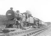 LMS 4P 4-4-0 Compound No 1157 doubleheads LMS 5XP 4-6-0 Jubilee class No 5688 'Polyphemus' at the head of a down express