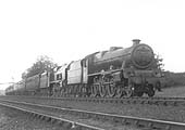 LMS 5XP 4-6-0 Jubilee class No 5630 'Swaziland' is seen piloting LMS 6P 4-6-0 Royal Scot class No 6142 'The York and Lancaster Regiment'