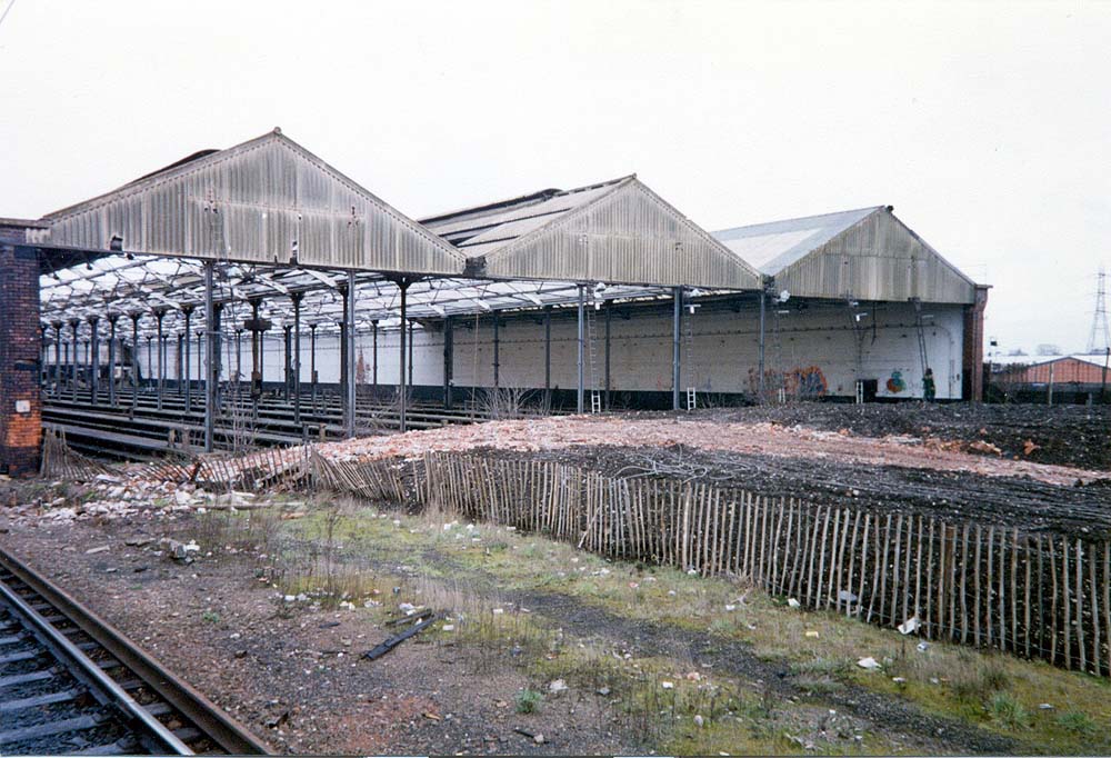 View of Vauxhall and Duddeston Carriage Shed after closure seen on 25th February 1989