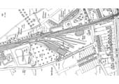 A 1903 25 inch to the Mile Ordnance Survey Map showing Warwick Shed, Milverton Goods Shed and Milverton Station on the far right