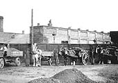 Horse-drawn and motorised road transport operated by coal merchants, Nadin & Co of Regent Street, Leamington