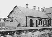 A view of the original 1866 station building prior to the track being doubled through the station and station facilities being entended