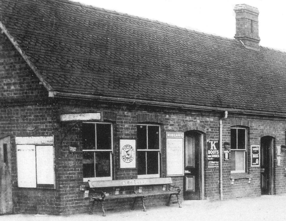 Close up showing the main portion of the station passenger facilities and booking office which was extended sometime in the 1870s