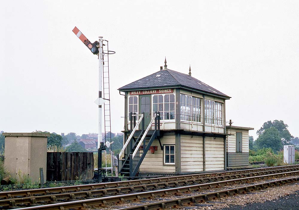 Arley Colliery Sidings signal box seen a few weeks prior to its closure in September 1969