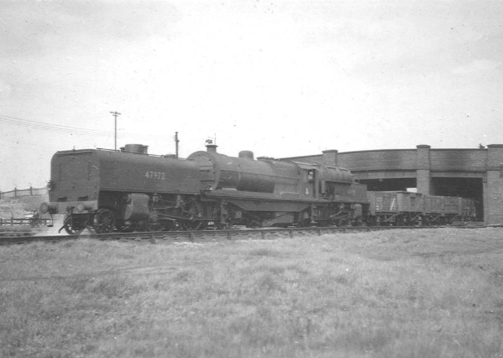 Bromford Bridge Station Ex Lms Garratt 2 6 0 0 6 2 No Is Seen Near Bromford Bridge Station At The Head Of A Down Class J Mineral Train Approaching Washwoon Heath Sidings