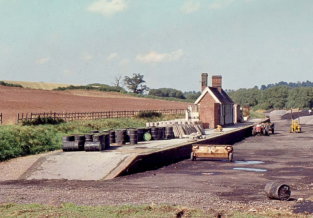 Looking north towards Redditch four years after the line had been closed on 1st October 1962