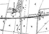 Ordnance Survey map showing Coleshill station on the right and Rollason & Sons private siding on the left