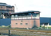 Duddeston Road Signal Box on 3rd August 1969, three weeks prior to its closure on 24th of the same month