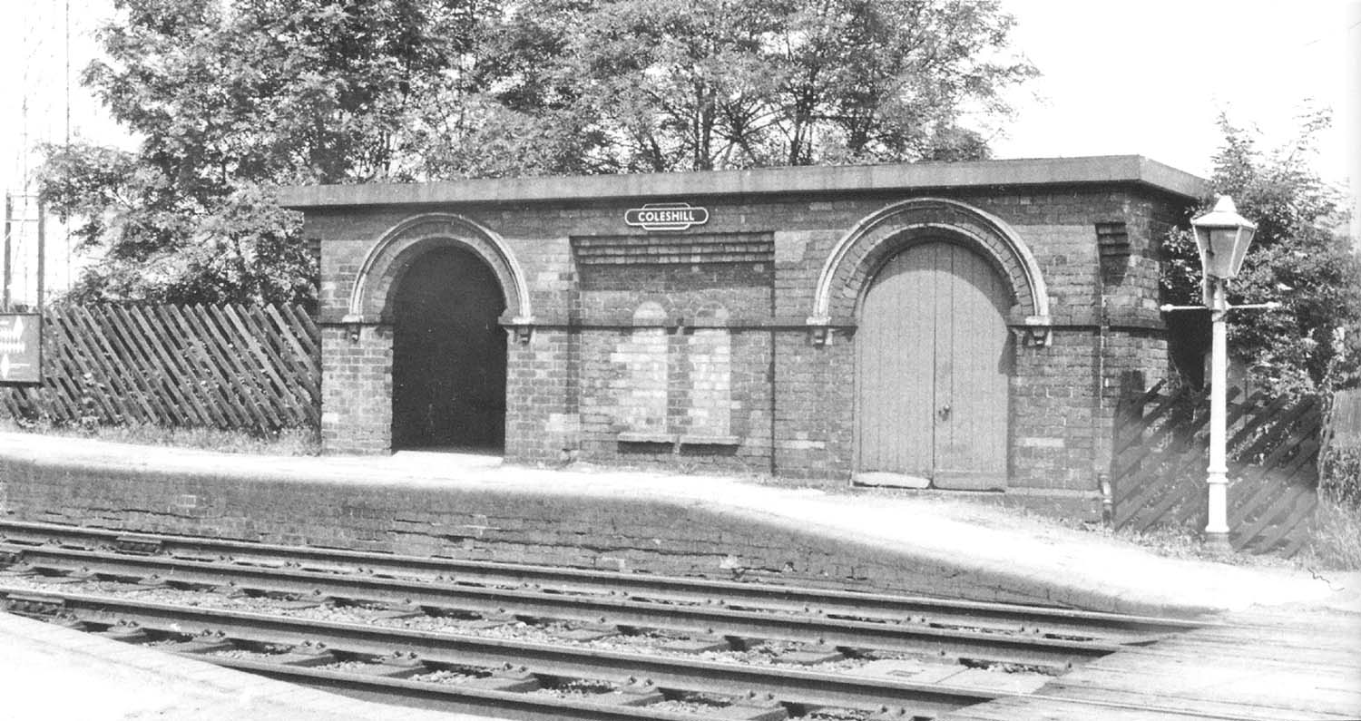 Forge Mills, later Coleshill, station's down passenger waiting room and a secure store room