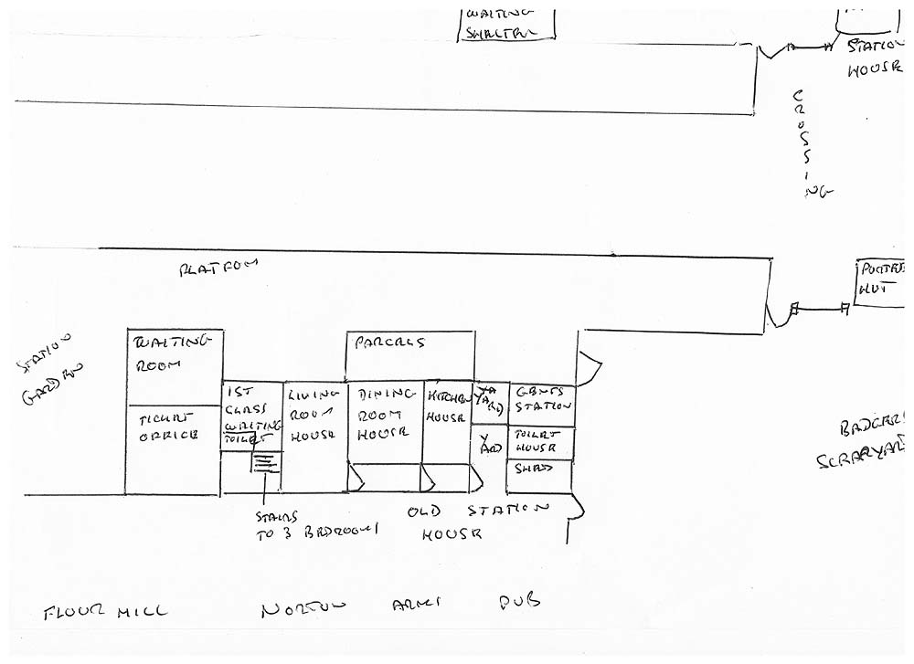 Forge Mills Station: Plan of the station showing the layout of the main ...