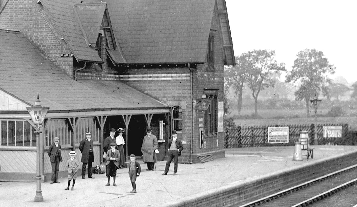 Close up of the original 1842 station building which incorporated both the station master's house as well as the booking office, hall and waiting rooms