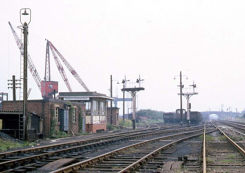 Looking towards Birmingham with the yet to be commissioned Shunting Frame seen on the right on 9th August 1969