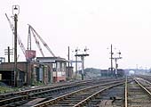 Looking to Birmingham with the yet to be commissioned Shunting Frame seen on the right on 9th August 1969