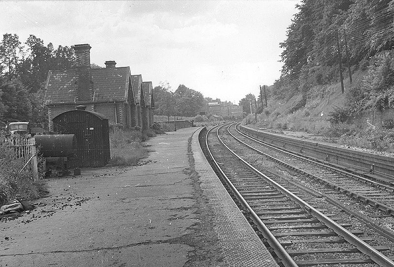 View looking to Kings Norton of Kings Heath Station one month after the station had closed to goods traffic