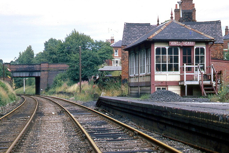View of Kings Heath Signal Box taken on 3rd August 1969 a few weeks before its closure in September