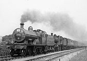 Ex-MR 4-4-0 class 3P No 745 doubleheads ex-MR 4-4-0 Compound No 1001 during the summer of 1937