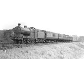 LMS 0-6-0 4F No 4133 is seen having been pressed into service on a local passenger working in the summer of 1936