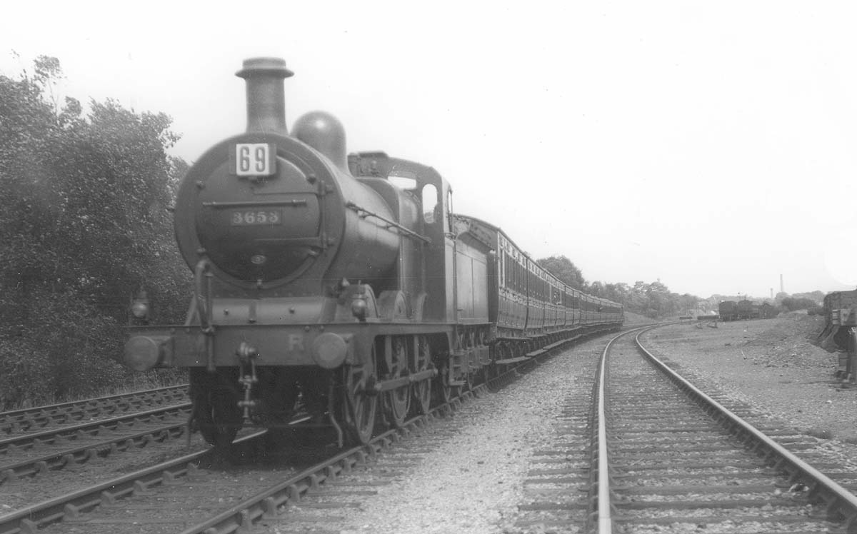 MR 0-6-0 3F No 3653 has been pressed in to action on a holiday excursion service during the summer holidays