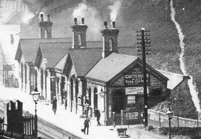 Close up showing the main station facilities benefiting from having coal fires lit in most rooms