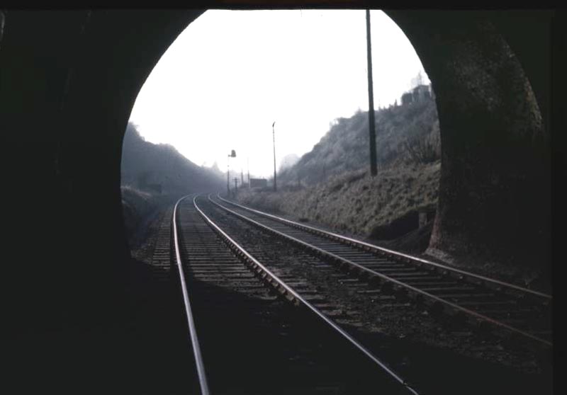 Looking south towards Kings Heath from the tunnel mouth sited at the other end of the tunnel