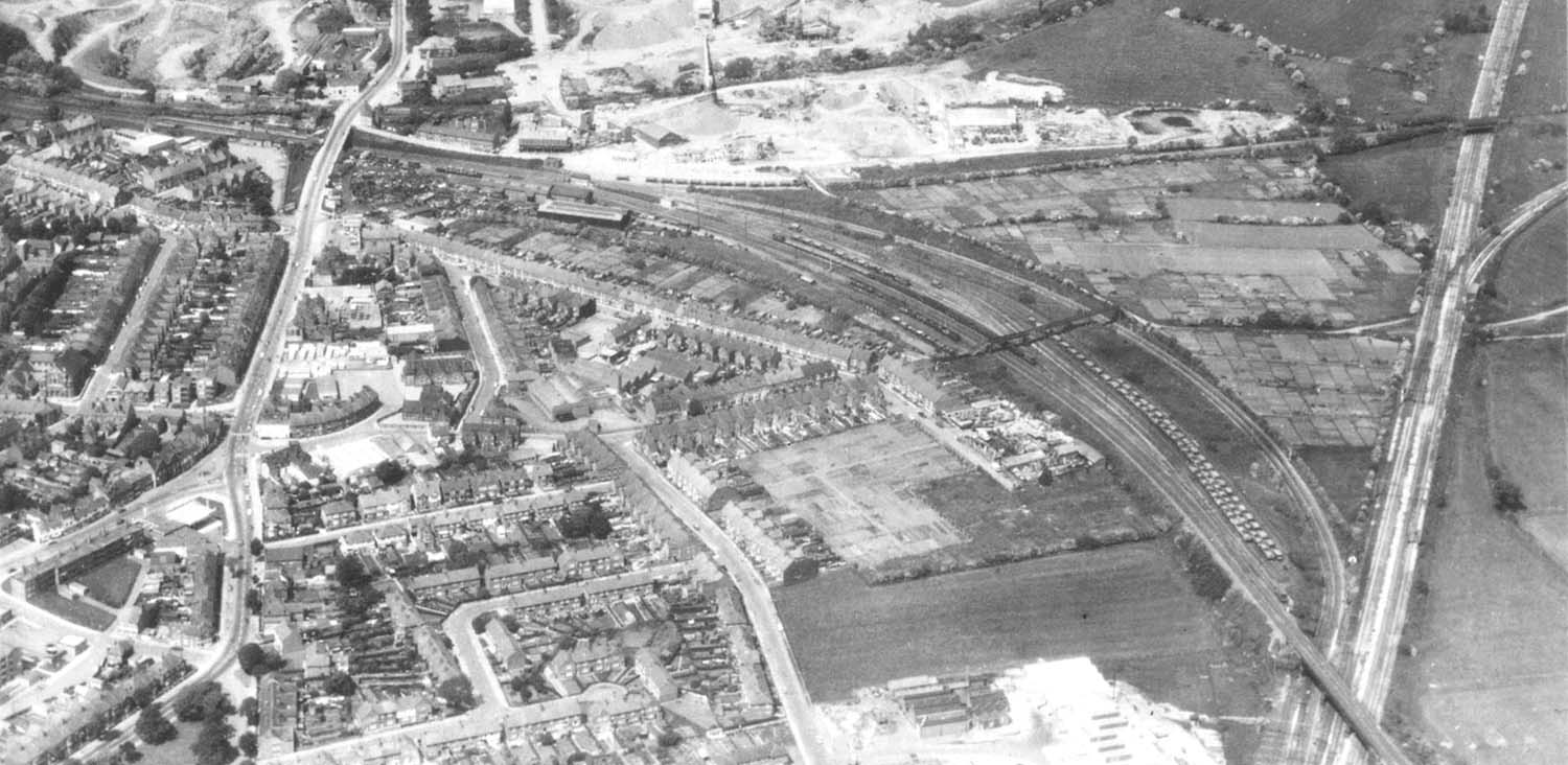 Nuneaton Abbey Street Station An Aerial View Of The Junctions Between