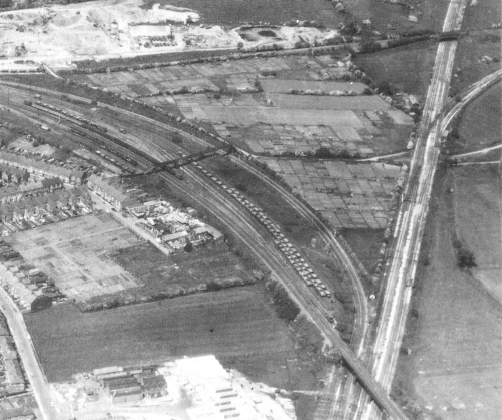 Nuneaton Abbey Street Station Close Up Showing The Bridges Carrying The MR S Lines To Ashby And