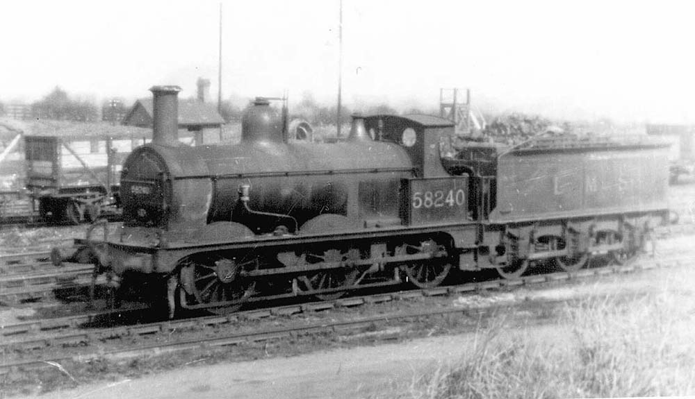 Nuneaton Abbey Street Station: Ex-Midland Railway 2F 0-6-0 No 58240 is ...