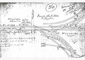  Schematic drawing of the signalling layout of the second station after the erection of Abbey Street Junction Signal Box
