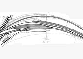 A post 1873 plan of the marshalling sidings, located between the two MR routes, controlled from Abbey Junction Sidings Signal Box