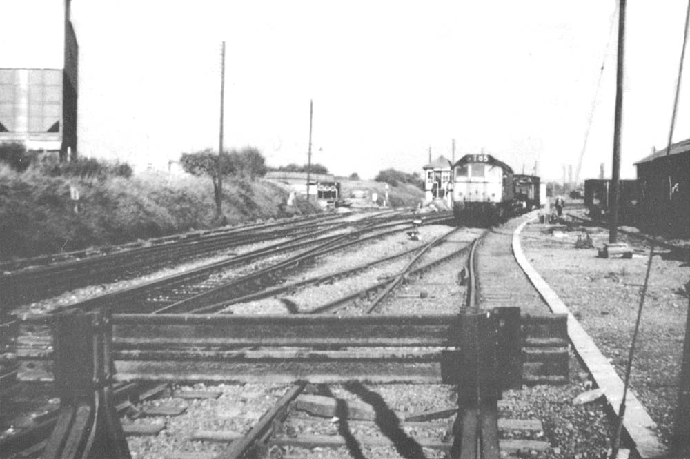 The view from the site of the 1864 down (Birmingham) platform towards Ashby and Leicester
