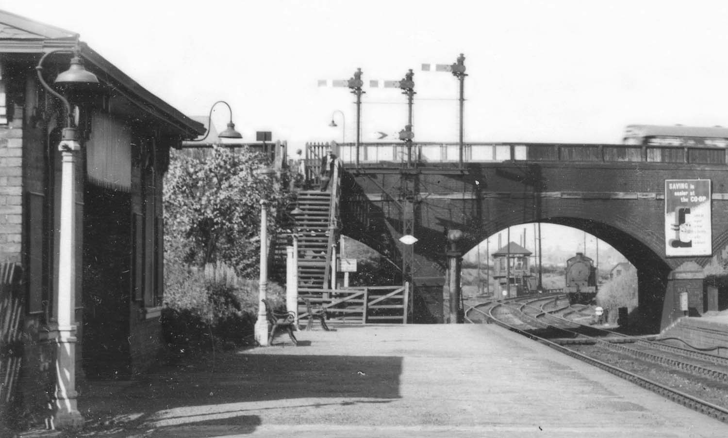 Nuneaton Abbey Street Station Looking Through The Over Bridge Carrying The Midland Road Over