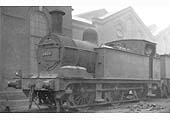 Ex-MR 1F 0-6-0T No 1879 is seen standing on the outer of the two roads that were adjacent to Saltley's No 3 and No 1 roundhouses