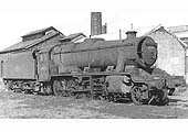 Ex-LMS 8F 2-8-0 No 48538 lies in the shed yard withdrawn from service on Friday 21st April 1967