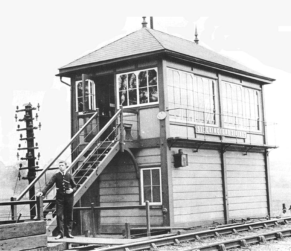 View of Stockingford Sidings Signal Box which was sited on the down line opposite Stockingford Branch