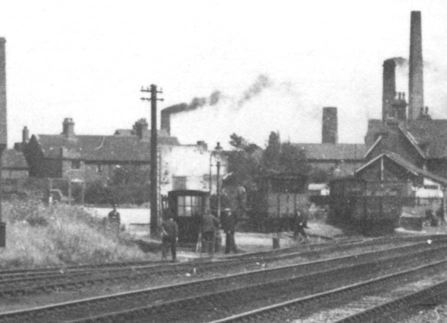 Close up showing the absence of the goods shed and other buildings at Stockingford station