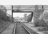Bridge No 22 - Looking through Chester Rd bridge to Packington sidings which has one wagon stabled on it