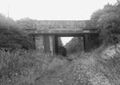 Bridge no 22 - View showing the span of the bridge carrying the Chester Road has been reduced by 1956