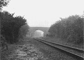 Bridge No 8 - Looking towards Whitacre with Coleshill station just beyond the curve as seen on 24th September 1920