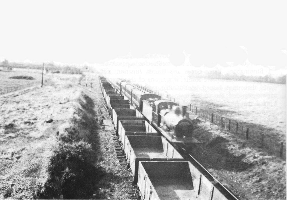 An ex-MR 2F 0-6-0 speeds through Burton Dassett towards Fenny Compton on the 12.15pm Stratford upon Avon to Blisworth service