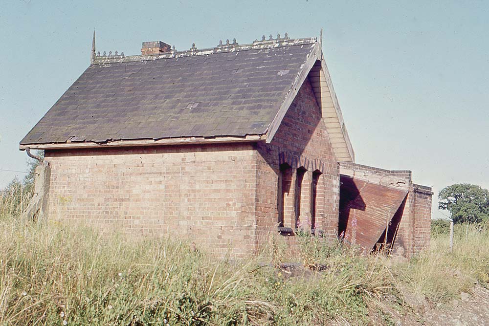 A colour view of the long abandoned main station building as seen on 17th July 1966