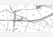 A 1900 25 inch to the mile Ordnance Survey map of Ettington station, goods yard and shed and approaches