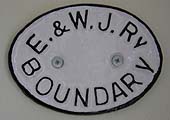 An East & West Junction Boundary Marker used by the company at Ettington Limestone Quarry