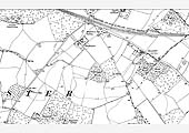 A six inch to the mile 1921 OS map showing Ettington Limestone Quarry sited immediately adjacent to the railway