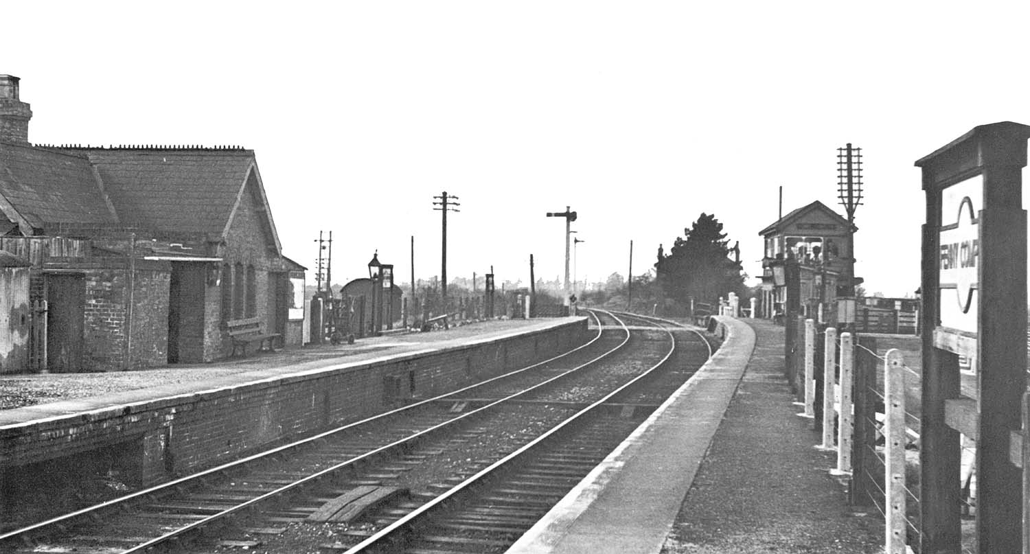 Another view of the station looking towards Stratford upon Avon shortly before the withdrawal of passenger services