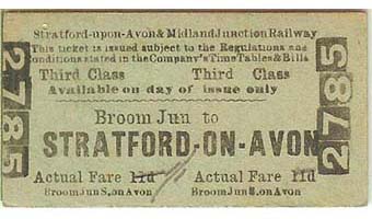 British Transport Commission Birmingham Snow Hill (E) Platform Ticket Cost 1d