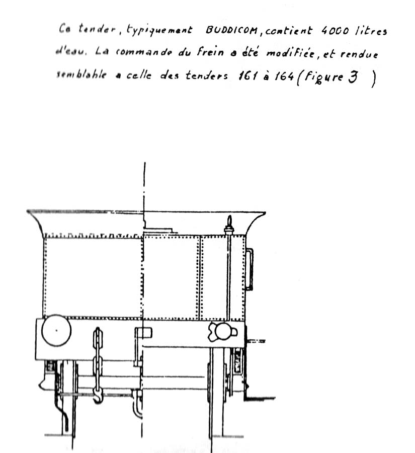 A larger scale view of the front and back of the tender coupled to the Buddicom designed 2-4-0 locomotive 'Ceres'