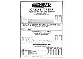 An LMS Poster advertising 'cheap trips' to the seaside as well as Stratford on Avon and Evesham